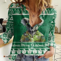 Personalised Australia Koala Christmas Women Casual Shirt Santa Koala Stay Cool
