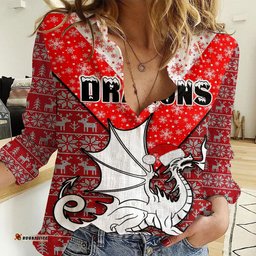 Vibe Hoodie Clothing - Parramatta Eels Christmas Women Casual Shirt