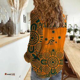 Australia Rugby Wallabies Kangraroos Women Casual Shirt