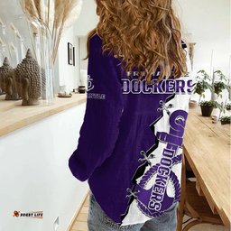 Fremantle Dockers Football 2023 Women Casual Shirt Go Freo Sporty Version 02
