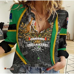 Aboriginal Australian Coat of Arms - Aussie Spirit Casual Shirt