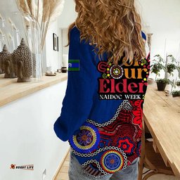Knights Rugby Casual Shirt NAIDOC 2023 Patterns