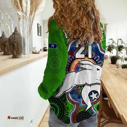 Custom Personalised NAIDOC Week 2023 For Our Elders Women Casual Shirt Rabbitoths Indigenous No2