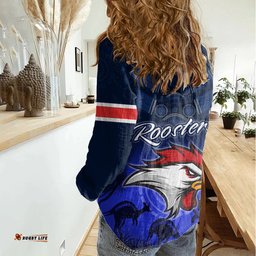 Rosster Easts To Win Women Casual Shirt Sydney Rugby est 1908 Boomerang Indeginous