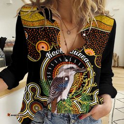 Personalised Australian Astrology Women Casual Shirt Aboriginal Kookaburra Zodiac Sign