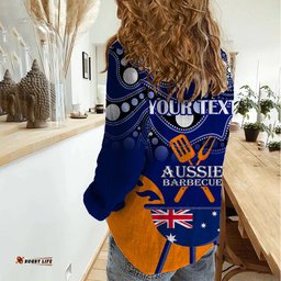 Personalised Australia Barbecue Women Casual Shirt Aussie Lovers BBQ Indigenous Version