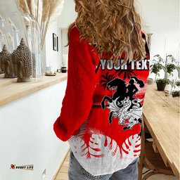 NRL Dragons Women Casual Shirt Summer Vibe Style