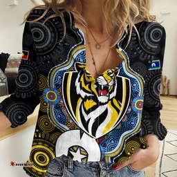 Richmond Tigers Football NAIDOC Week Women Casual Shirt Indigenous