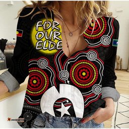 NAIDOC Women Casual Shirt Aboriginal and Torres Strait Islander