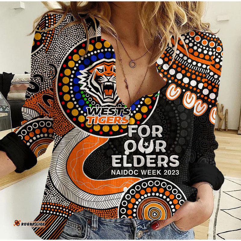 Tigers Rugby Casual Shirt NAIDOC 2023 Aboriginal