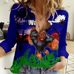 NRL Warriors Women Casual Shirt Summer Vibe Style