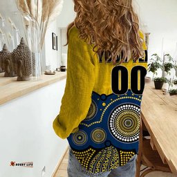 Custom Personalised And Number Mariners Football Casual Shirt Aboriginal