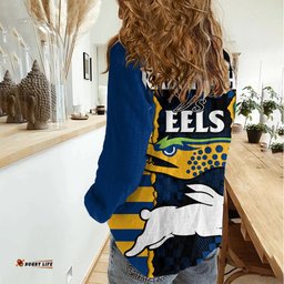 NRL Combine Rabbitohs and Eels Women Casual Shirt
