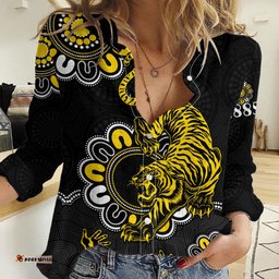 AFL Richmond Tigers 1885 Aboriginal Women Casual Shirt