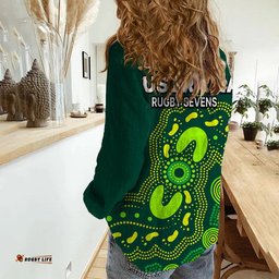 Australia Rugby Sevens Women Casual Shirt Aboriginal