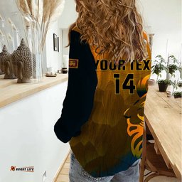 Personalised Sri Lanka Cricket Women Casual Shirt Go Lions Dynamic Version 2023