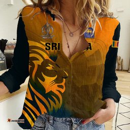 Personalised Sri Lanka Cricket Women Casual Shirt Go Lions Dynamic Version 2023