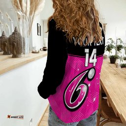 Custom Text And Number Sydney Sixers Women Casual Shirt Est 2011 Simple Style