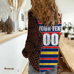 AFL - Crows Women Casual Shirt Mix Dot Aboriginal