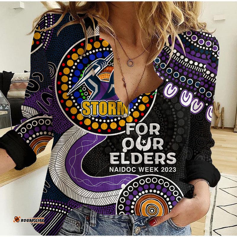 Storm Rugby Casual Shirt NAIDOC 2023 Aboriginal