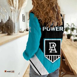 Port Adelaide Football 2023 Women Casual Shirt Go Power Sporty Style