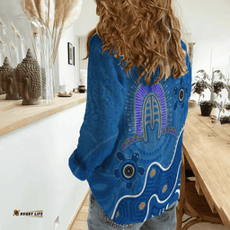Torres Strait - Dhari And Turtle Women Casual Shirt