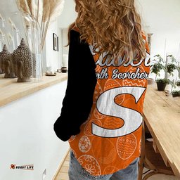 Perth Scorchers Cricket Happy Easter Day Women Casual Shirt Simple Style