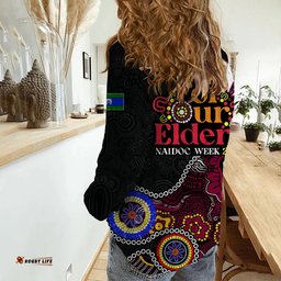 Broncos Rugby Casual Shirt NAIDOC 2023 Patterns