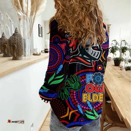 Knights Rugby Aboriginal Art Women Casual Shirt NAIDOC Indigenous Tribal