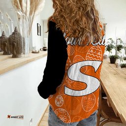 Custom Personalised Perth Scorchers Cricket Happy Easter Day Women Casual Shirt Simple Style