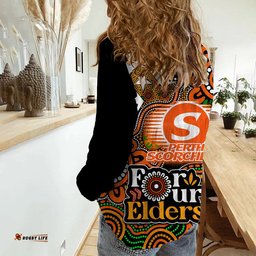 Perth Scorchers Cricket Women Casual Shirt NAIDOC Torres Strait For Our Elders