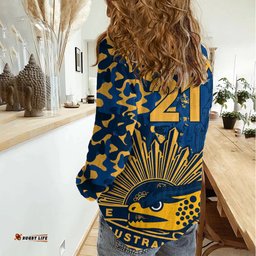 Custom Text And Number NRL ANZAC 2023 Parramatta Eels Women Casual Shirt Camouflage