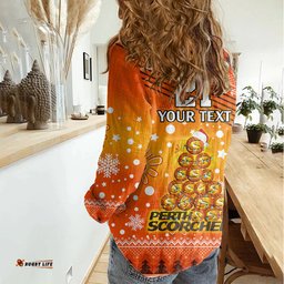 Custom Scorchers BBL Women Casual Shirt Christmas Vibe 2023