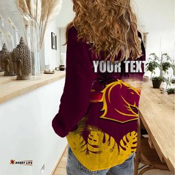 NRL Broncos Women Casual Shirt Summer Vibe Style