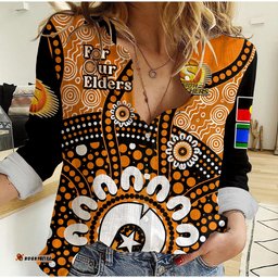 Perth Scorchers NAIDOC 2023 Women Casual Shirt Indigenous For Our Elders