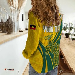 Personalised Australia Soccer Matildas Indigenous Women Casual Shirt Sam Kerr World Cup 2023