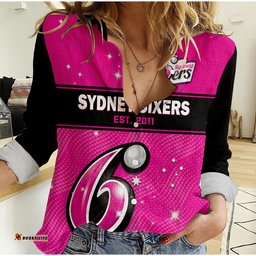 Sydney Sixers Women Casual Shirt Est 2011 Simple Style