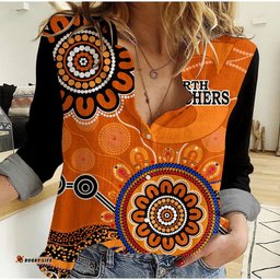 Custom Personalised Perth Scorchers Women Casual Shirt Cricket Indigenous Aboriginal