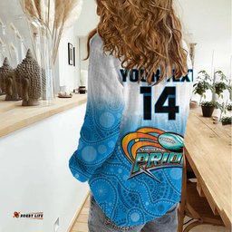 Personalised Australia Rugby Women Casual Shirt Queensland Northern Pride Indigenous Art