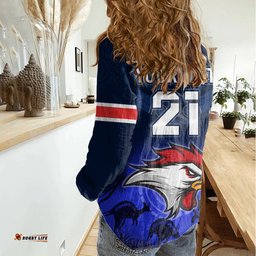 Custom Rosster Easts To Win Women Casual Shirt Sydney Rugby est 1908 Boomerang Indeginous
