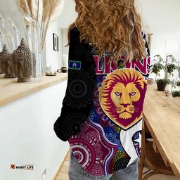 Brisbane Lions Football NAIDOC Week Women Casual Shirt Indigenous