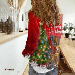 Personalised Australia Christmas Women Casual Shirt Aussie Platypus Xmas Vibes