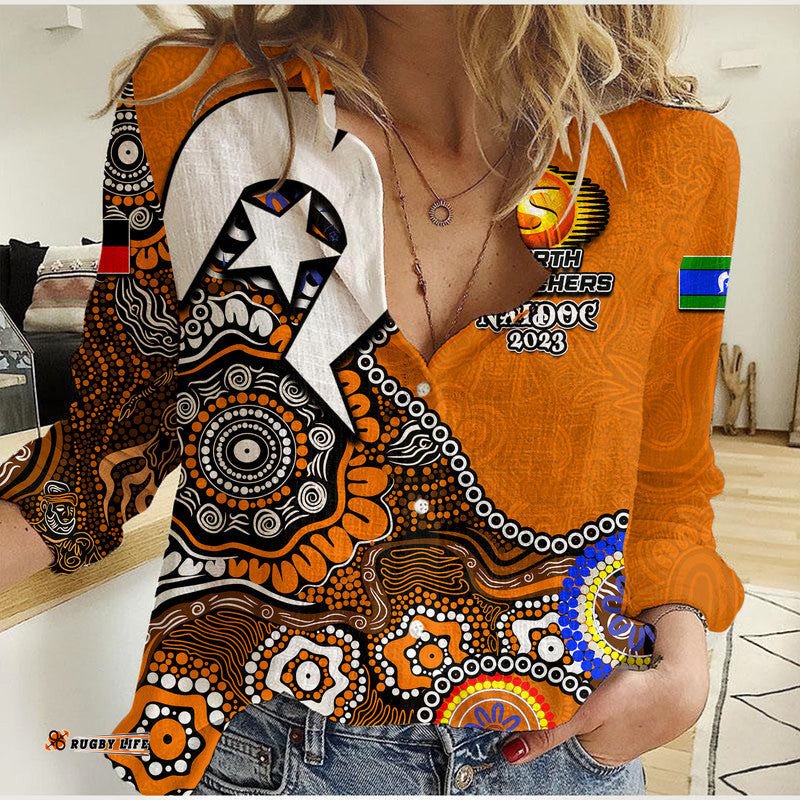 Perth Scorchers Cricket Casual Shirt NAIDOC 2023 Patterns