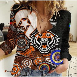 Tigers Rugby Casual Shirt NAIDOC 2023 Patterns