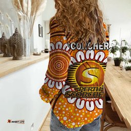 Perth Scorchers Cricket Women Casual Shirt Aboriginal