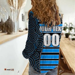 NRL - Sharks Women Casual Shirt Mix Dot Aboriginal