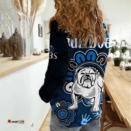 NRL Canterbury-Bankstown Bulldogs Rugby Berries 1935 Aboriginal No2 Women Casual Shirt