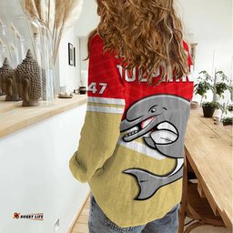 Dolphins Rugby Women Casual Shirt Sporty Style Ver.01