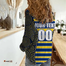 NRL - Eels Women Casual Shirt Mix Dot Aboriginal