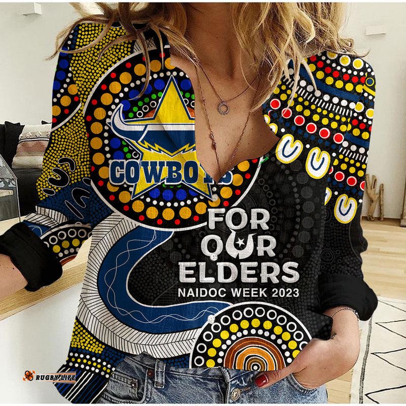 Cowboys Rugby Casual Shirt NAIDOC 2023 Aboriginal